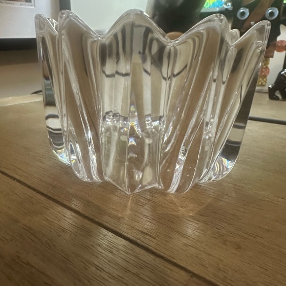 Orrefors Other - Vintage Signed Orrefors Fleur Jan Johansson Heavy Crystal Bowl